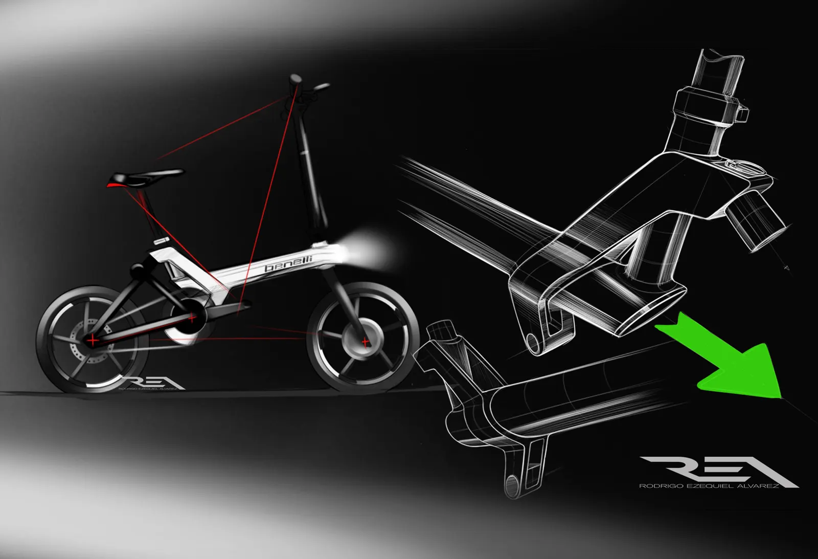 Studies of the folding frame