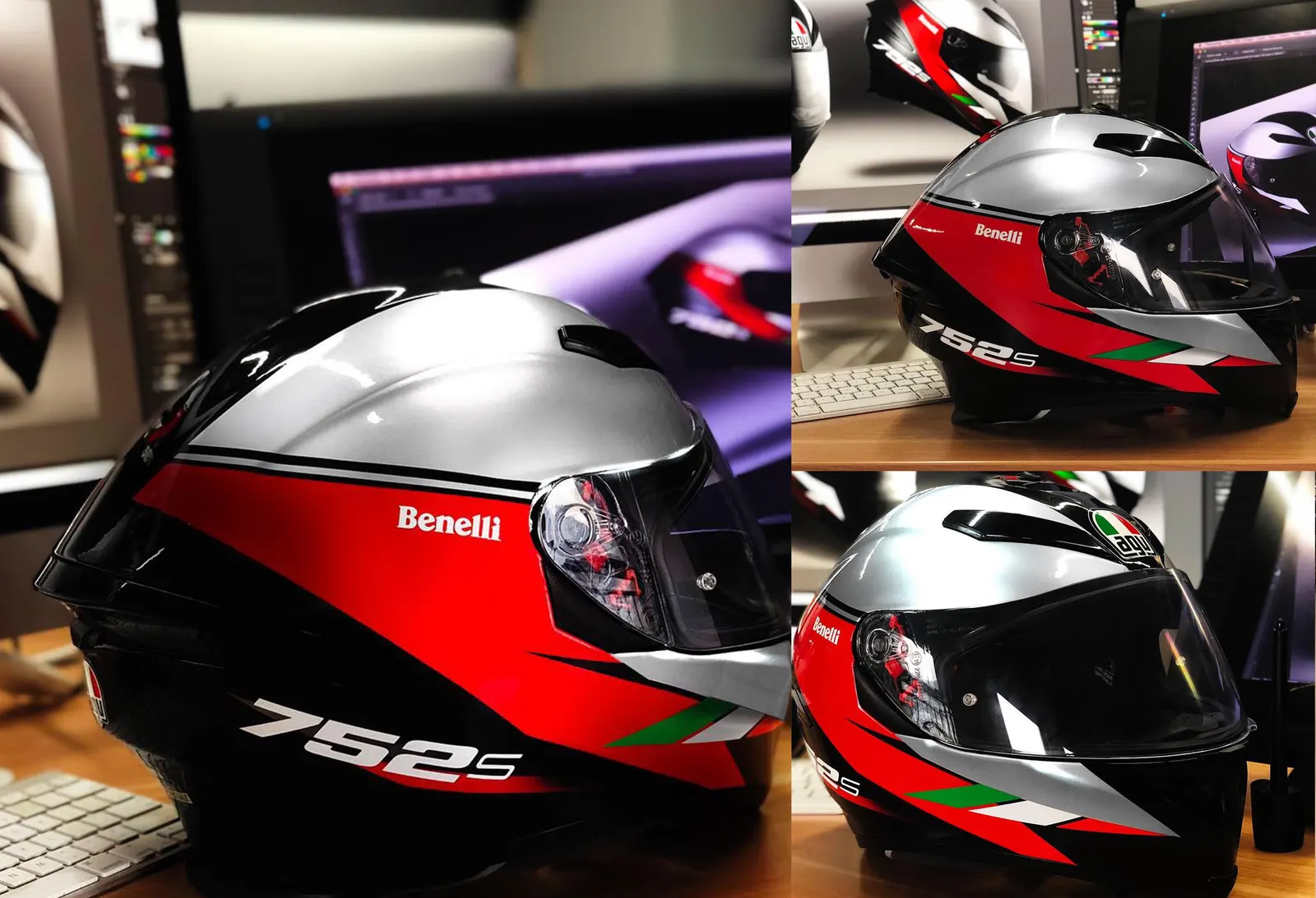 Benelli 752S helmets in the design studio