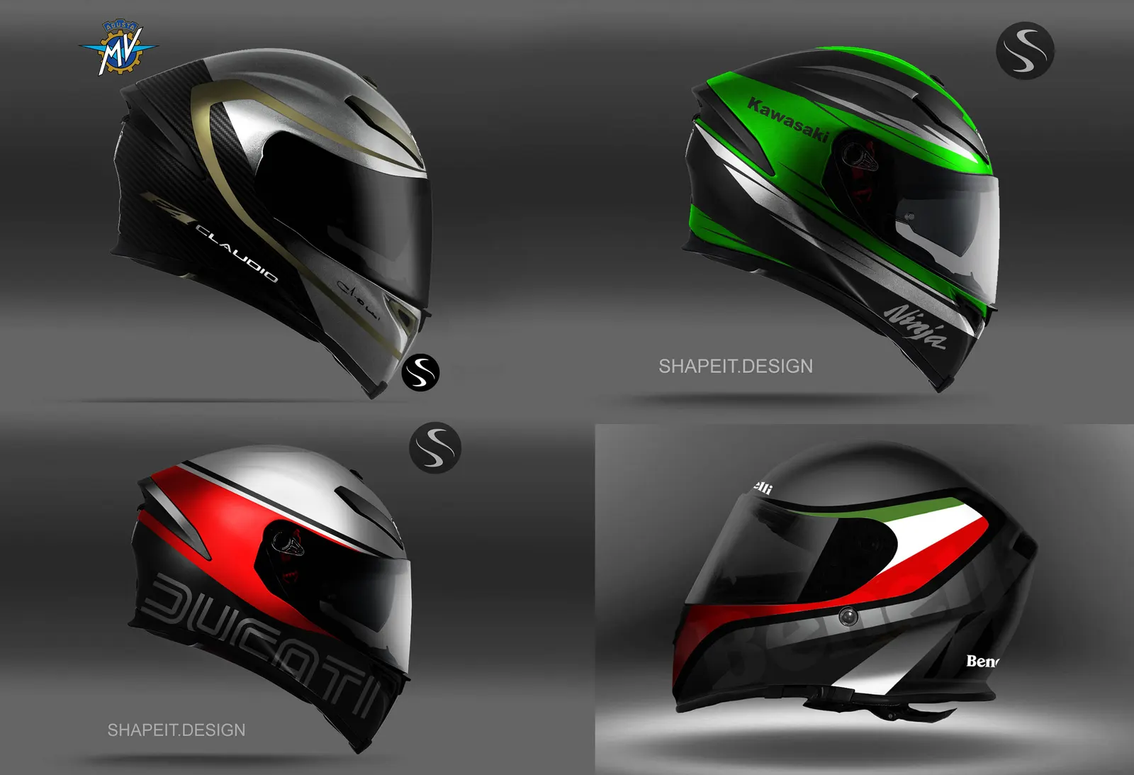 Graphic variants across the helmet line-up